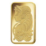 5gram Gold PAMP Fortuna Bar - Front - Royal Bull Silver Gold