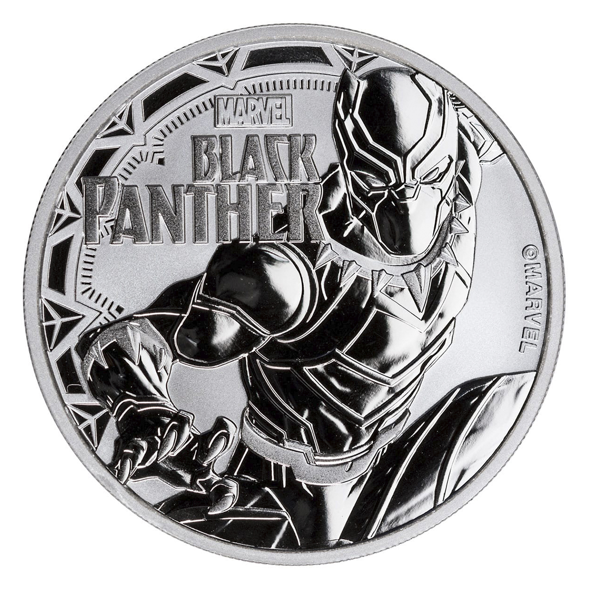 1oz Tuvalu Black Panther Marvel Series Silver Coin - 2018 - Royal Bull