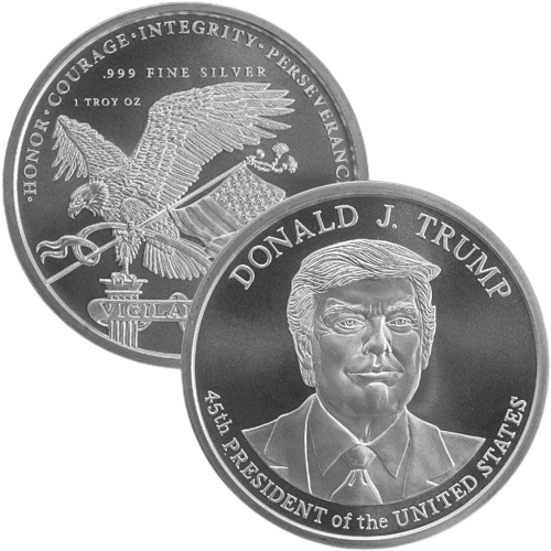 1oz Donald Trump JR Silver Round - Golden State Mint - Royal Bull