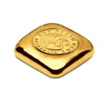 1oz-Perth-Mint-Cast-Gold-Button-Bar-Royal-Bull