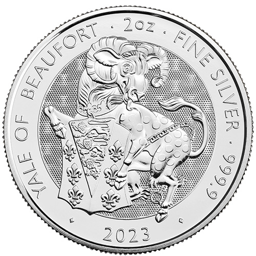 2oz-Royal-Tudor-Beasts-Yale-of-Beaufort-Silver-Coin-2023-Royal-Bull