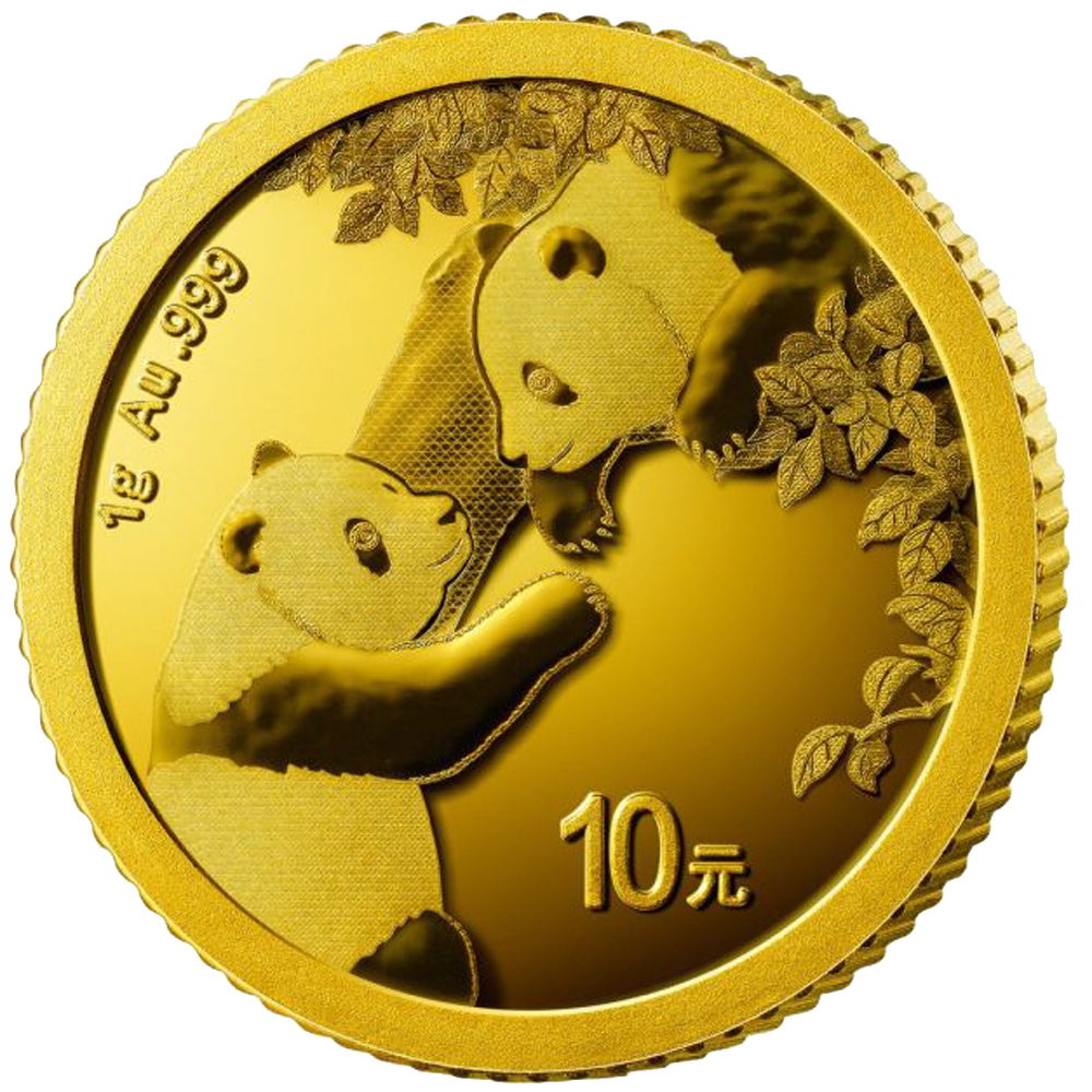 1gram Gold Chinese Panda Coin - 2023 - Royal Bull