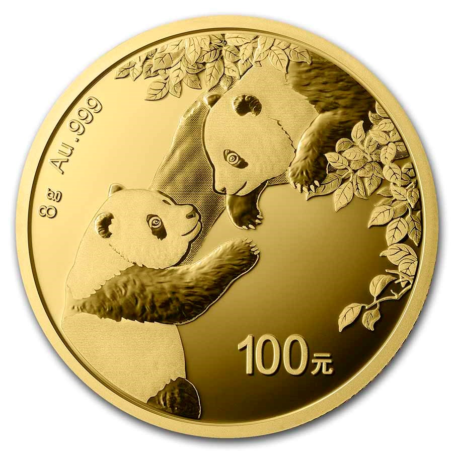 8gram Gold Chinese Panda Coin - 2023 - Royal Bull