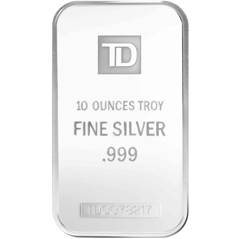 10oz TD Bank Silver Bar