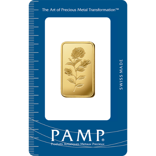 10gram PAMP Suisse Rosa Gold Bar in Assay - Royal Bull Precious Metals