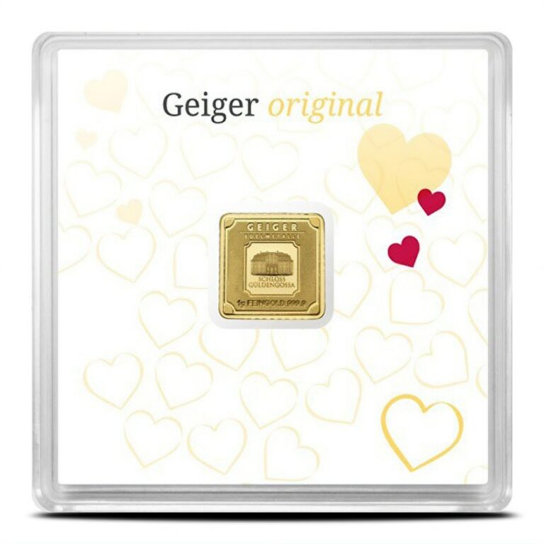 1 gram geiger gold bar