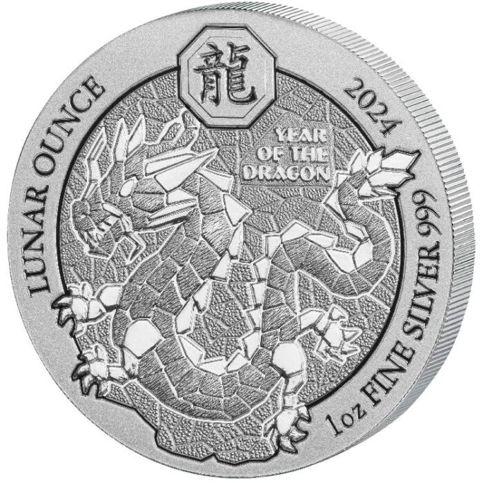 1oz Year of the Dragon Rwanda Lunar Silver Coin – 2024 - Royal Bull Precious Metals