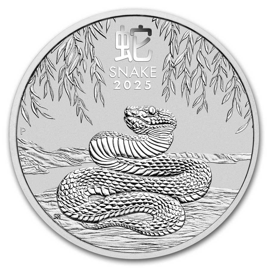 2025 1/2oz Lunar Year of the Snake Silver Coin - Perth Mint Royal Bull