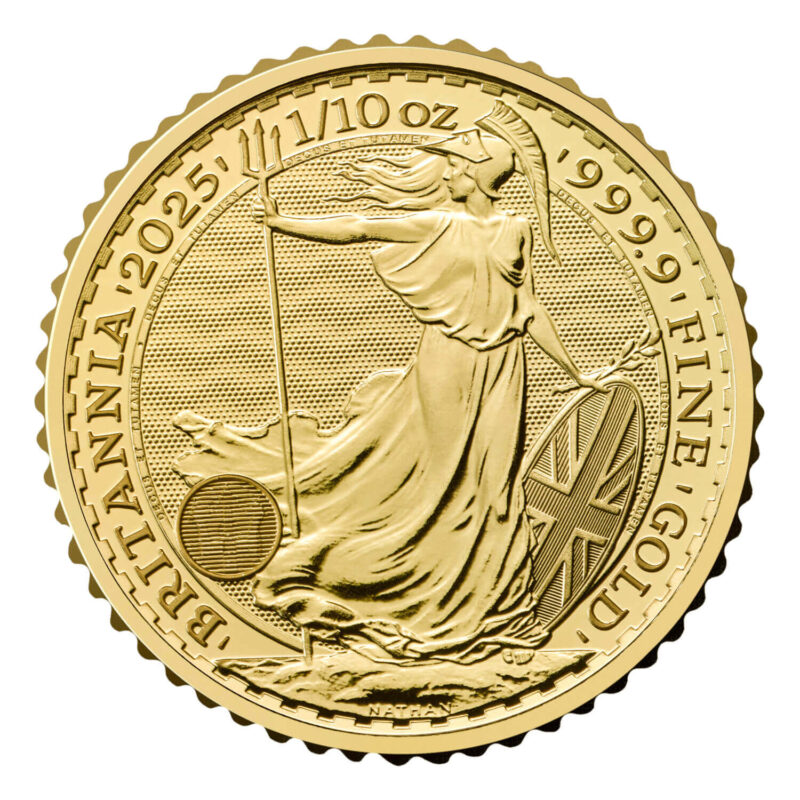 2025 1/10oz Britannia Gold Coin - Royal Bull