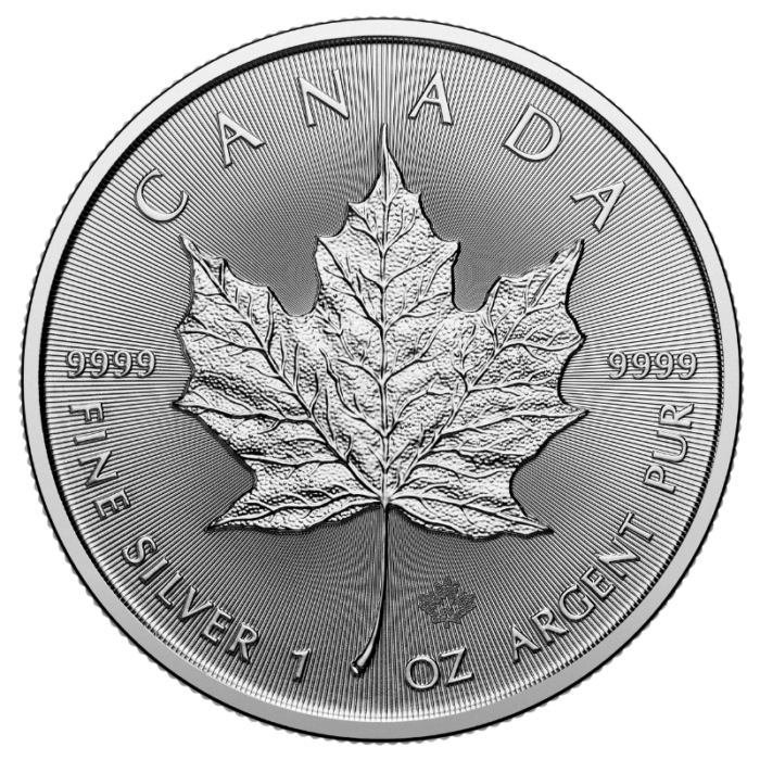 2025 Canadian Maple Leaf 1oz Silver Coin - Royal Bull