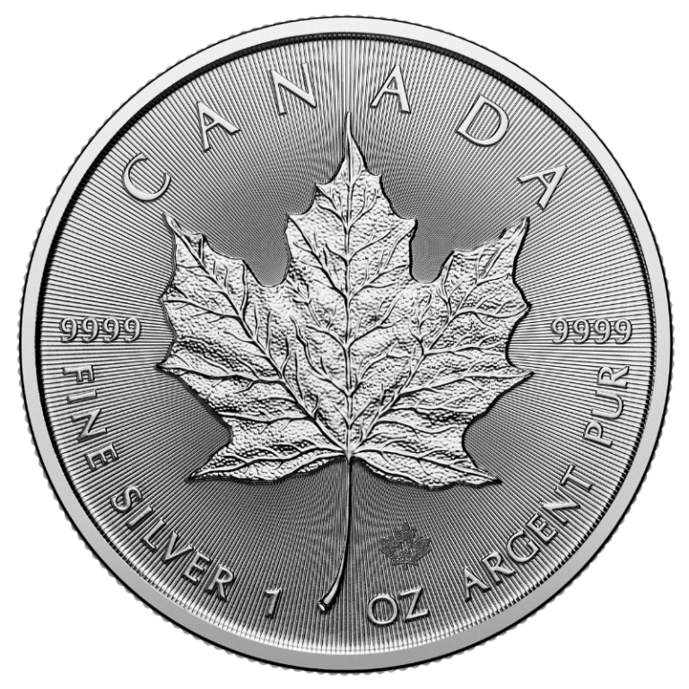 2025 Canadian Maple Leaf 1oz Silver Coin - Royal Bull