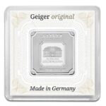 20gram Geiger Silver Bar in Assay - Royal Bull