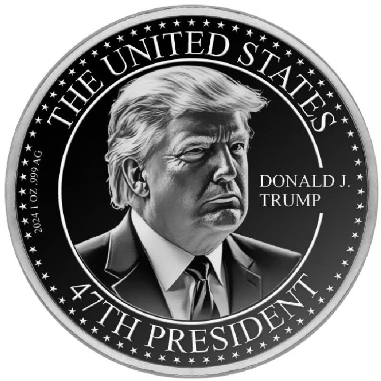 2024 1 oz Trump 47th President of the United States Silver Round - Royal Bull