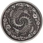 2024 1oz Antiqued Sea Horse Silver Coin - Samoa - Royal Bull