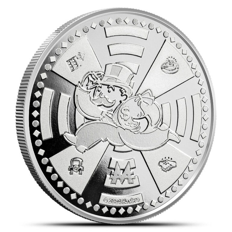 2024 Mr. Monopoly Proof-Like 1 oz Silver Coin in Capsule - Samoa - Royal Bull