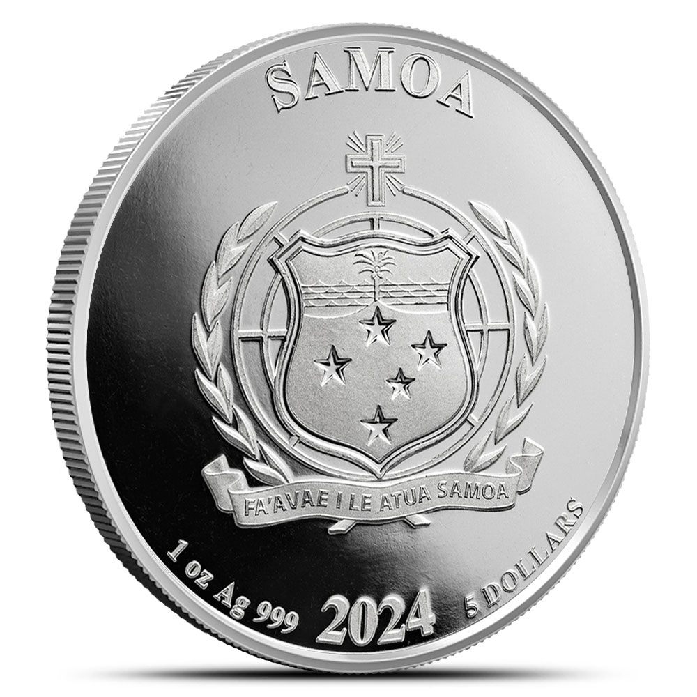 thumbnail image 2 of 2023 Samoa Seahorse 1 Oz Silver Proof-Like Coin – Scottsdale Mint, In Capsule 2 of 6