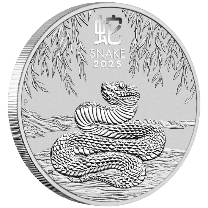 2025 2oz Lunar Year of the Snake Silver Coin – Perth Mint - Royal Bull