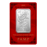 2025 PAMP 1 oz Lunar Year of the Snake Silver Bar in Assay - Royal Bull