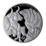2023 1kg Bull and Bear .9999 Silver BU Coin