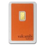 1 Gram Valcambi Suisse Gold Bar - In Assay