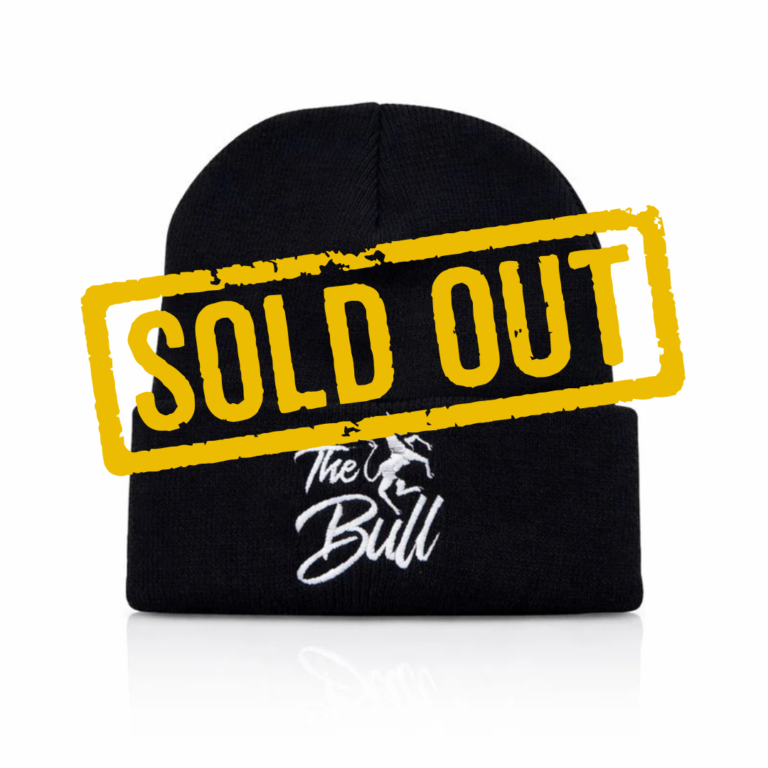 "The Bull" Beanie - Black - Royal Bull