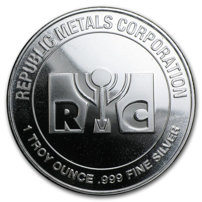 1 oz Silver Round - Republic Metals Corporation (RMC)