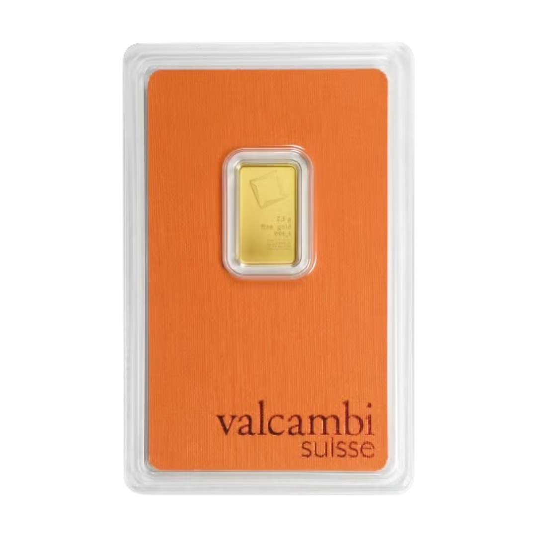 Valcambi 1 2.5g Valcambi Suisse Gold Bar – In Assay - Royal Bull