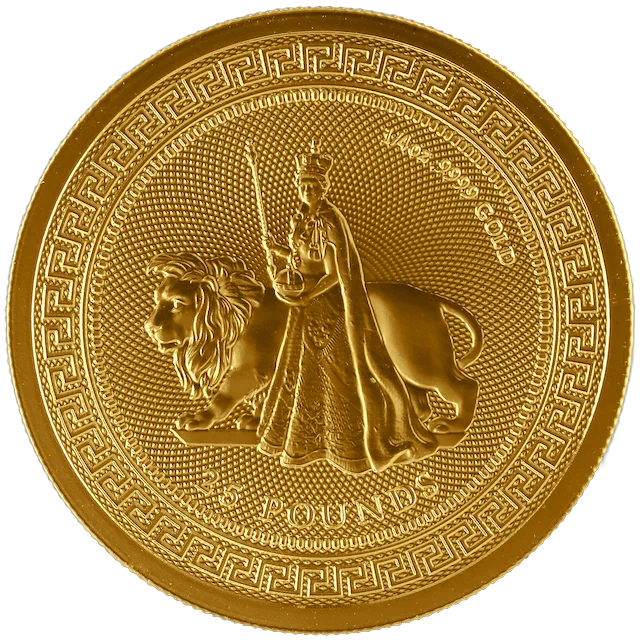2023 1/4 oz Queen Elizabeth and Lion Gold Coin - Royal Bull