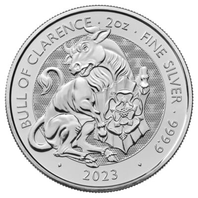 2023 2 oz Bull of Clarence Silver Coin - Royal Bull