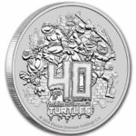 1 oz TMNT 40th Anniversary Silver Coin 2024 - Image 2