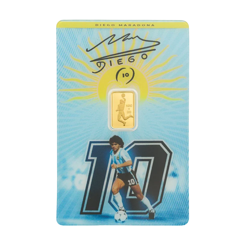 Maradona 1g Pure Gold Bar - PAMP - Royal Bull