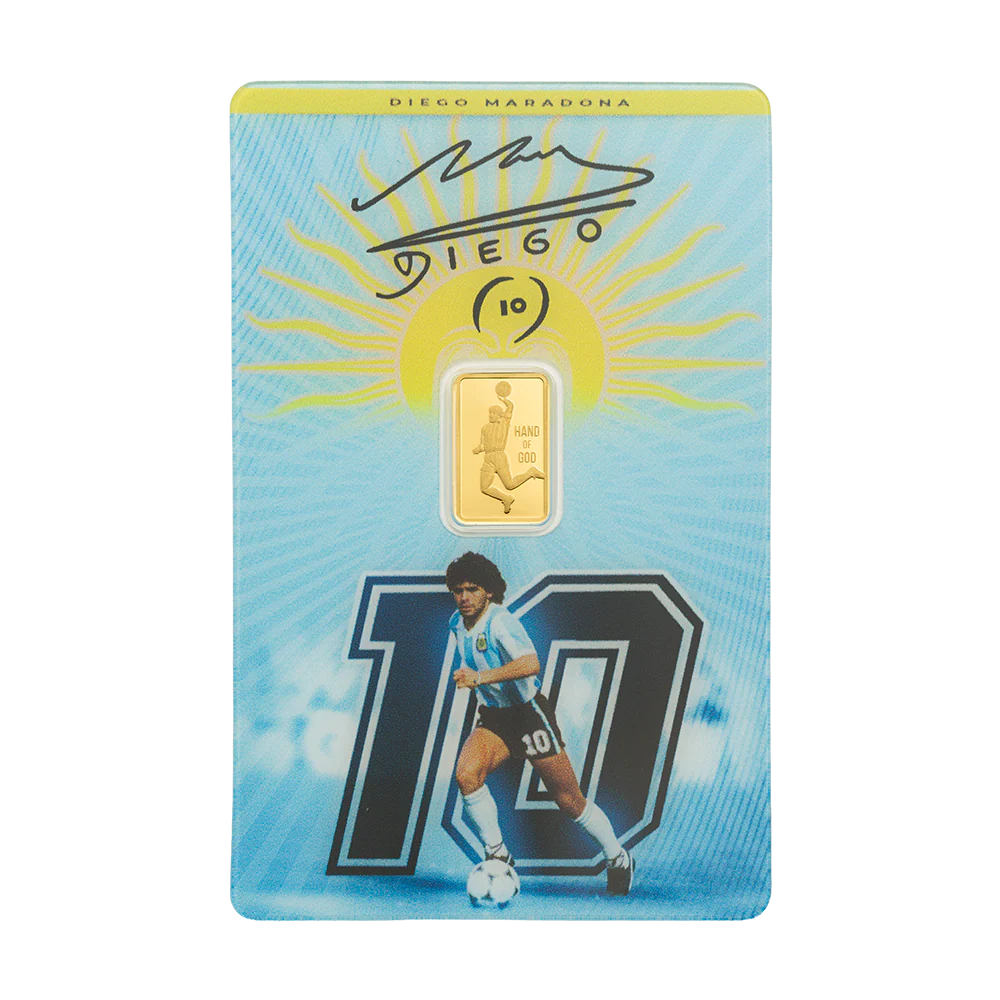 5D2721B7-143E-4896-AC1D-01903C5B7295 Maradona 1g Pure Gold Bar - PAMP - Royal Bull