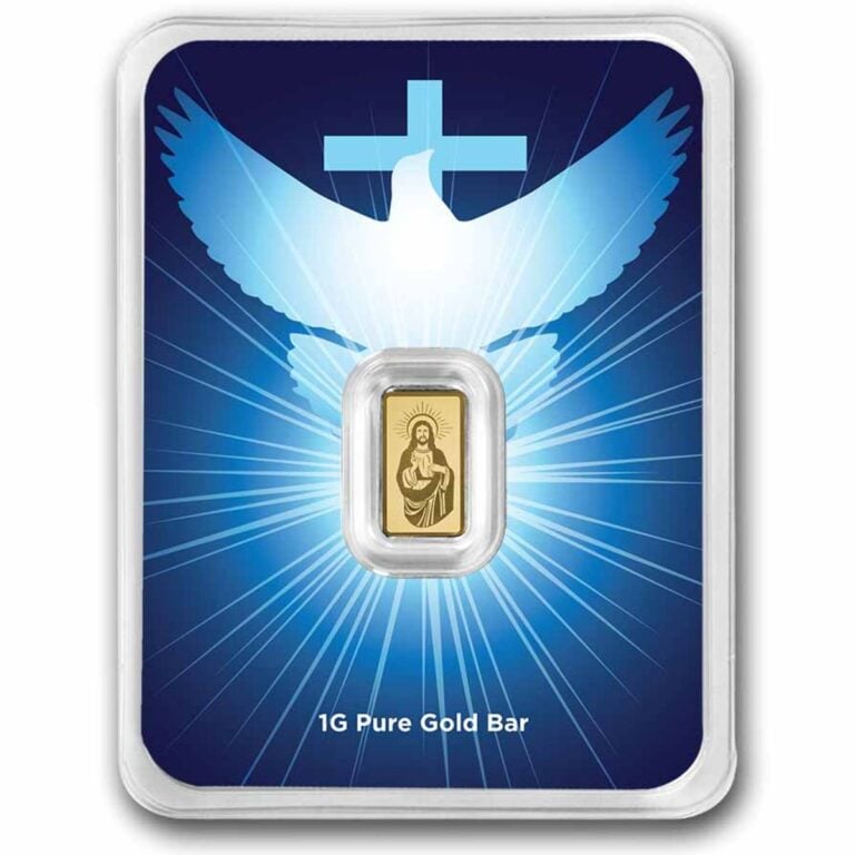 Blessings of Jesus Christ 1 Gram Gold Bar - Royal Bull
